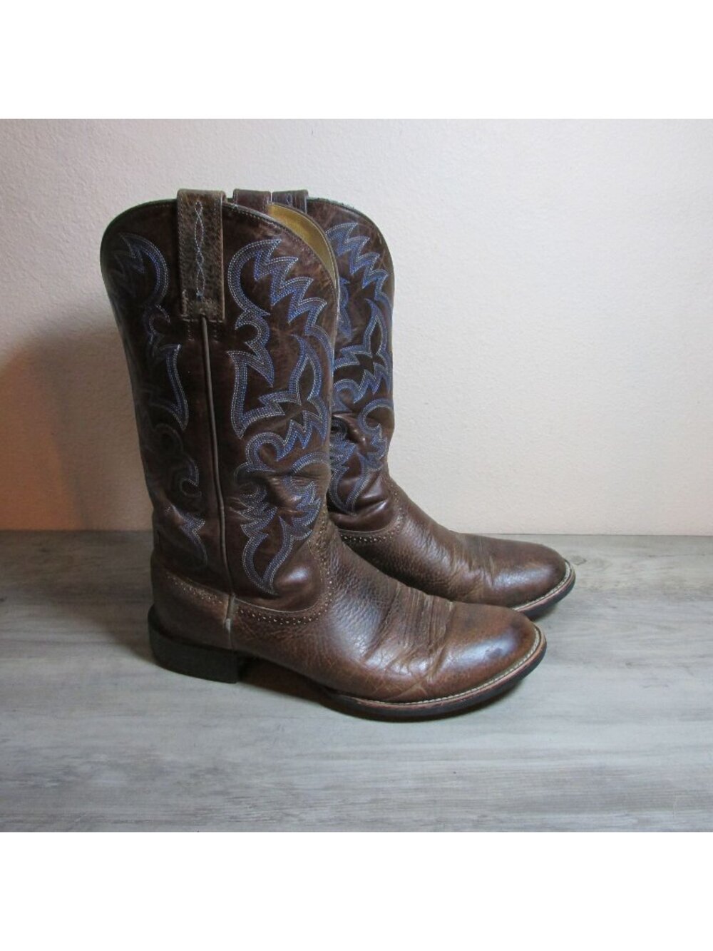 Ariat Men's 12 Heritage R Toe Western Cowboy Boots Brown 10005147